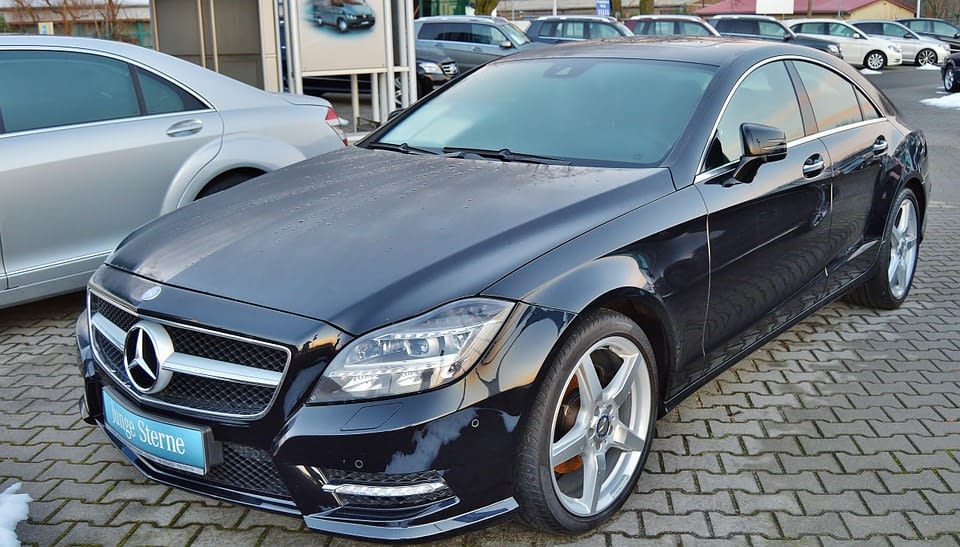 Mercedes repaired — collision repair result